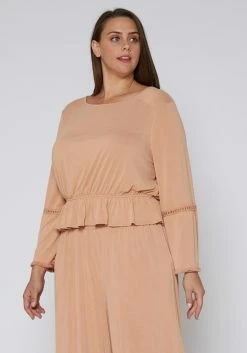 Nurode Fringe Cuff Bell Sleeve Top -Asoph Sales Shop 2003578 304 2