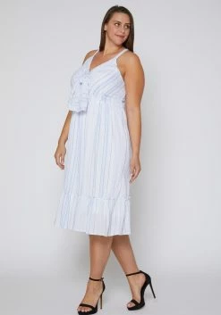 Nurode Tie Front Hem Midi Dress -Asoph Sales Shop 2003583 312 2