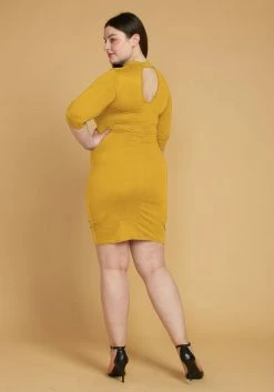 Plus Size Choker Neck Strappy Bodycon Dress -Asoph Sales Shop 2005522 159 3