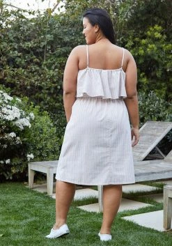 Pleione Plus Size Ruffle Empire Tie Waist Sun Dress -Asoph Sales Shop 2006715 119 3