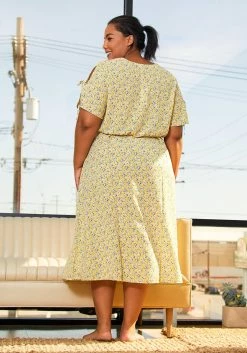 Pleione Plus Size Womens Floral Patterned Button Down Maxi Dress -Asoph Sales Shop 2006730 105 3