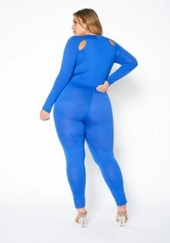 Plus Size Cutout Bodycon Jumpsuit -Asoph Sales Shop 2007297 188 2