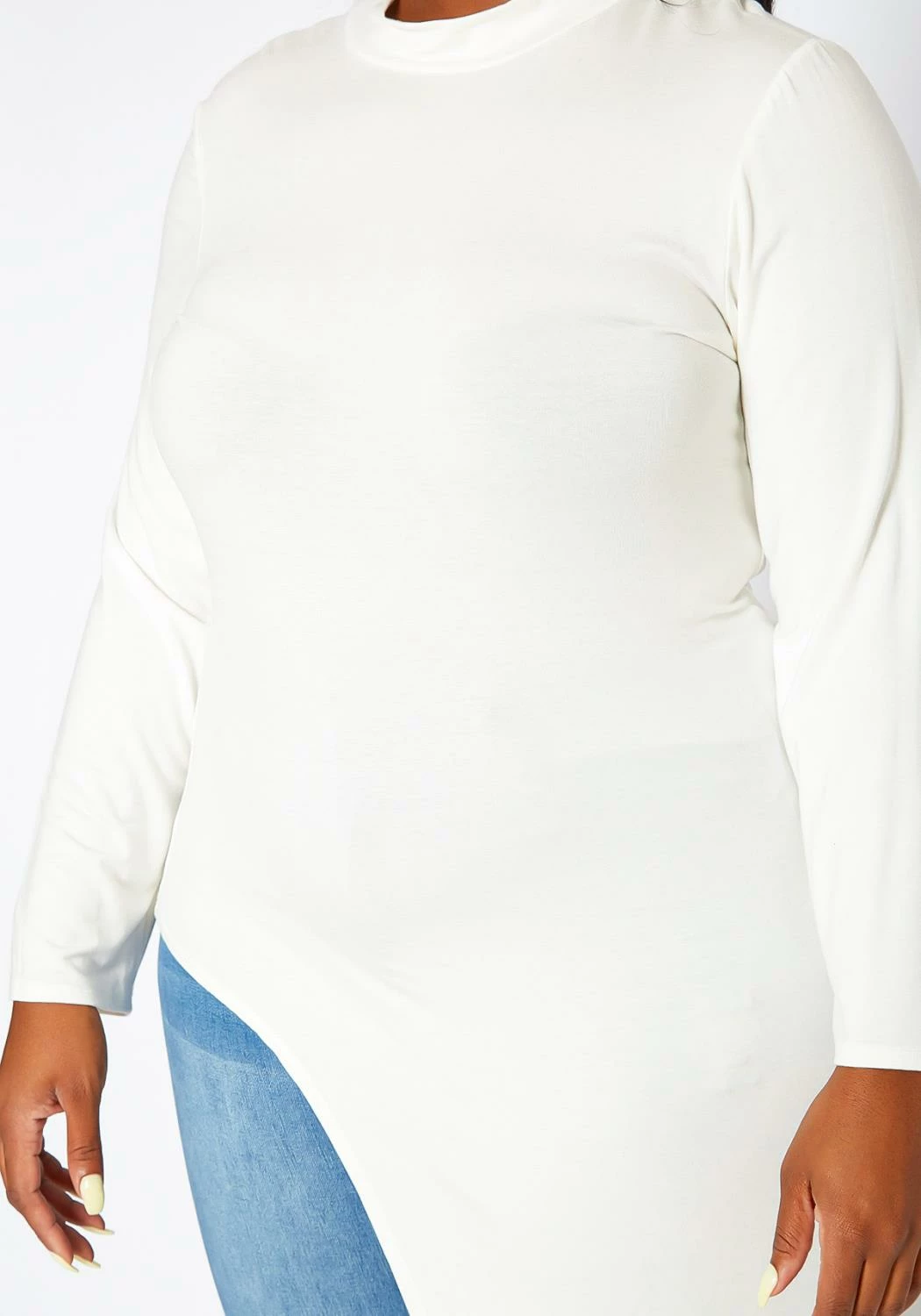 Asoph Plus Size Asymmetric High Low Fashion Top 5 Asoph Plus Size Asymmetric High Low Fashion Top - Image 5