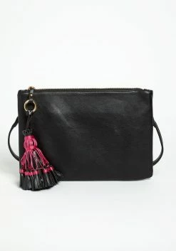 Montier Tassel Crossbody Clutch Bag