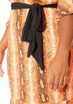 Asoph Plus Size Womens Vibrant Snakeskin Midi Dress -Asoph Sales Shop 2011094 109 5