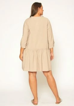 Pleione Plus Size Button Up Tunic Shirt Dress -Asoph Sales Shop 2011320 116 2