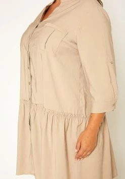 Pleione Plus Size Button Up Tunic Shirt Dress -Asoph Sales Shop 2011320 116 3