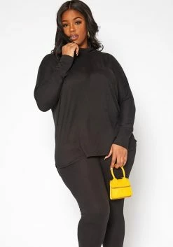 Asoph Plus Size Chill In Mock Neck Sweater & Leggings Set -Asoph Sales Shop 2011535 001 1