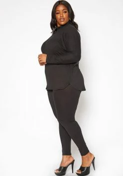 Asoph Plus Size Chill In Mock Neck Sweater & Leggings Set -Asoph Sales Shop 2011535 001 2