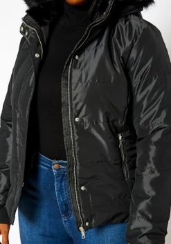 Asoph Plus Size Faux Fur Padded Coat -Asoph Sales Shop 2011853 001 5