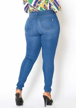 Vibrant Plus Size High Waisted Everyday Skinny Denim Jean -Asoph Sales Shop 2013644 938 3