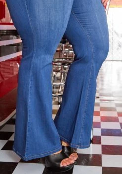 Vibrant Plus Size Classic Bell Bottom Denim Jean -Asoph Sales Shop 2013662 938 4