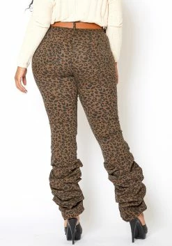 Vibrant Plus Size Womens Leopard Ankle Scrunched Jean 8 Vibrant Plus Size Womens Leopard Ankle Scrunched Jean -Asoph Sales Shop 2013669 361 1