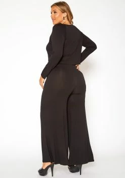 Asoph Plus Size Casual Cropped Sweater & Flare Legging Set -Asoph Sales Shop 2014391 001 3