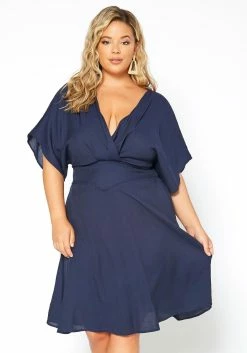 Asoph Plus Size Dolman Sleeve Linen Summer Dress -Asoph Sales Shop 2014636 270 1