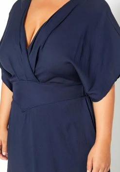 Asoph Plus Size Dolman Sleeve Linen Summer Dress -Asoph Sales Shop 2014636 270 4