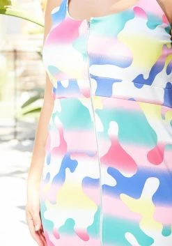 Asoph Plus Size Puzzle Piece Zip Front Cami Mini Dress -Asoph Sales Shop 2014918 128 4