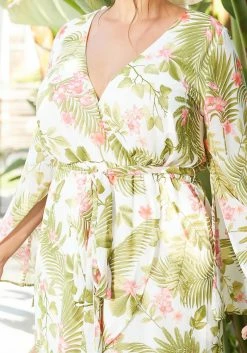 Asoph Plus Size Tropical Print Flowy Mini Dress -Asoph Sales Shop 2014942 135 4