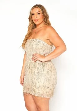 Asoph Plus Size Dazzling Sequin Bodycon Mini Dress -Asoph Sales Shop 2016119 191 2