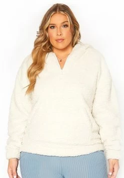 Asoph Plus Size Cozy Snow Sherpa Hoodie -Asoph Sales Shop 2016251 135 7