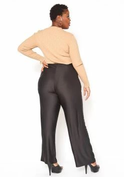 Asoph Plus Size Open Front Cardigan & Straight Pants Set -Asoph Sales Shop 2016345 001 0