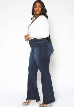 Vibrant Plus Size Bum Loving Bell Bottom Denim Jean -Asoph Sales Shop 2016800 939 2