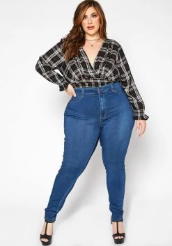Asoph Plus Size Classic Skinny Denim High Rise Jean -Asoph Sales Shop 2016801 938 1