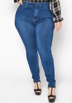 Asoph Plus Size Classic Skinny Denim High Rise Jean -Asoph Sales Shop 2016801 938 2