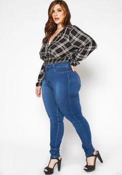 Asoph Plus Size Classic Skinny Denim High Rise Jean -Asoph Sales Shop 2016801 938 4