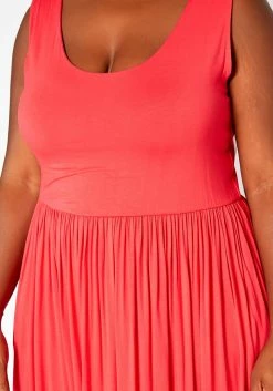 Asoph Plus Size Casual Fit & Flare Maxi Dress -Asoph Sales Shop 2017012 144 4