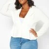 Asoph Plus Size Business Casual Button Front Blazer