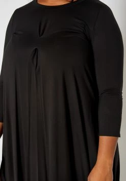 Asoph Plus Size Casual Long Sleeve Fit & Flare Mini Dress -Asoph Sales Shop 2017062 001 4