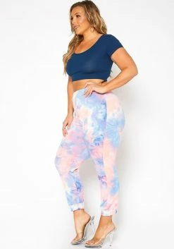 Asoph Plus Size Sweet Tie Dye Lounge Pants -Asoph Sales Shop 2017068 003 2