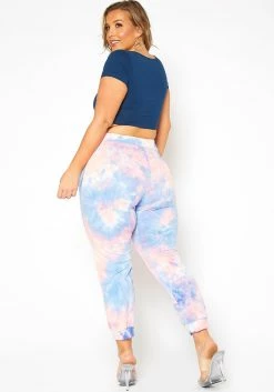 Asoph Plus Size Sweet Tie Dye Lounge Pants -Asoph Sales Shop 2017068 003 3