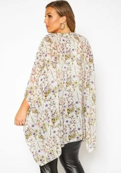 Asoph Plus Size Floral Print Kimono Cardigan -Asoph Sales Shop 2017106 749 1