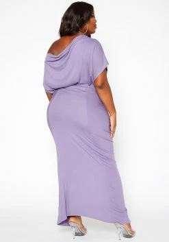 Asoph Plus Size Centered Drawstring Hem Maxi Skirt -Asoph Sales Shop 2017176 104 3