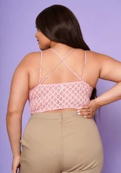Asoph Plus Size Crochet Cami Crop Top -Asoph Sales Shop 2017515 003 5