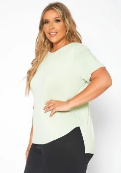 Asoph Plus Size Windowpane Cut Out Design Shirt -Asoph Sales Shop 2017525 151 2