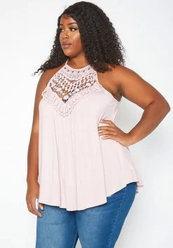 Asoph Plus Size Crochet Hem Cami Top -Asoph Sales Shop 2017631 119 2