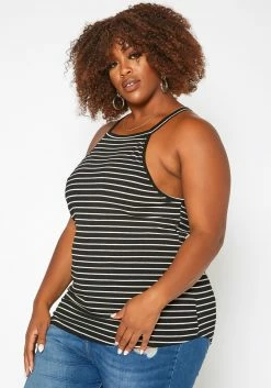 Asoph Plus Size Striped Cami Top -Asoph Sales Shop 2017775 001 2