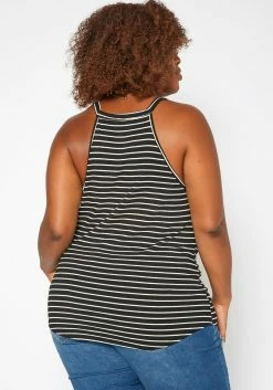 Asoph Plus Size Striped Cami Top -Asoph Sales Shop 2017775 001 3