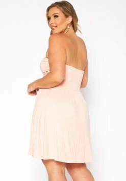 Asoph Plus Size Basic Tube Fit & Flare Mini Dress 8 Asoph Plus Size Basic Tube Fit & Flare Mini Dress -Asoph Sales Shop 2017801 119 3