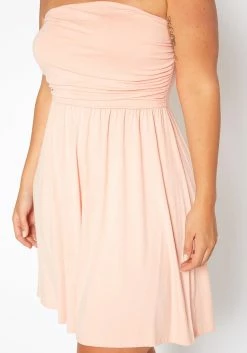 Asoph Plus Size Basic Tube Fit & Flare Mini Dress 9 Asoph Plus Size Basic Tube Fit & Flare Mini Dress -Asoph Sales Shop 2017801 119 4