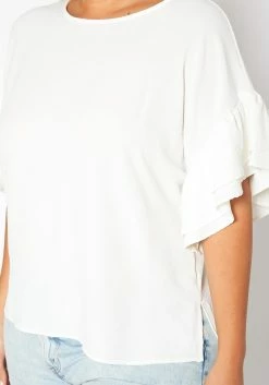 Asoph Plus Size Ruffle Trim Short Sleeve Top -Asoph Sales Shop 2017859 002 4