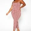 Asoph Plus Size Greek Key Print Cami Jumpsuit