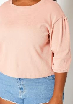 Asoph Plus Size Relaxed Fit Crew Neck Top -Asoph Sales Shop 2017990 102 4