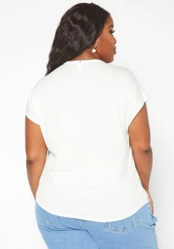 Asoph Plus Size Crochet Hem V Neck Shirt -Asoph Sales Shop 2017999 135 3