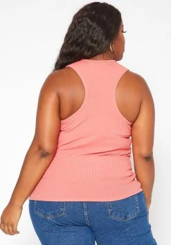 Asoph Plus Size Basic Ribbed Scoop Neck Tank Top -Asoph Sales Shop 2018003 144 3