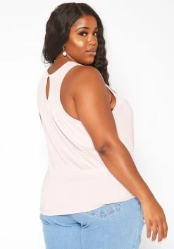 Asoph Plus Size Crochet Hem Tassel Front Tank Top -Asoph Sales Shop 2018034 119 3