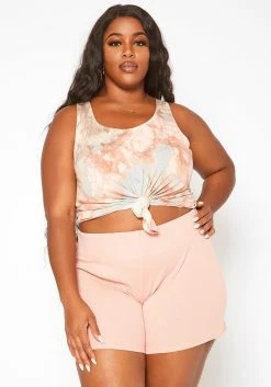 Asoph Plus Size Lounge Knit Shorts 6 Asoph Plus Size Lounge Knit Shorts -Asoph Sales Shop 2018050 102 1